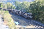 NS 1110 leads train 12R into Enola yard